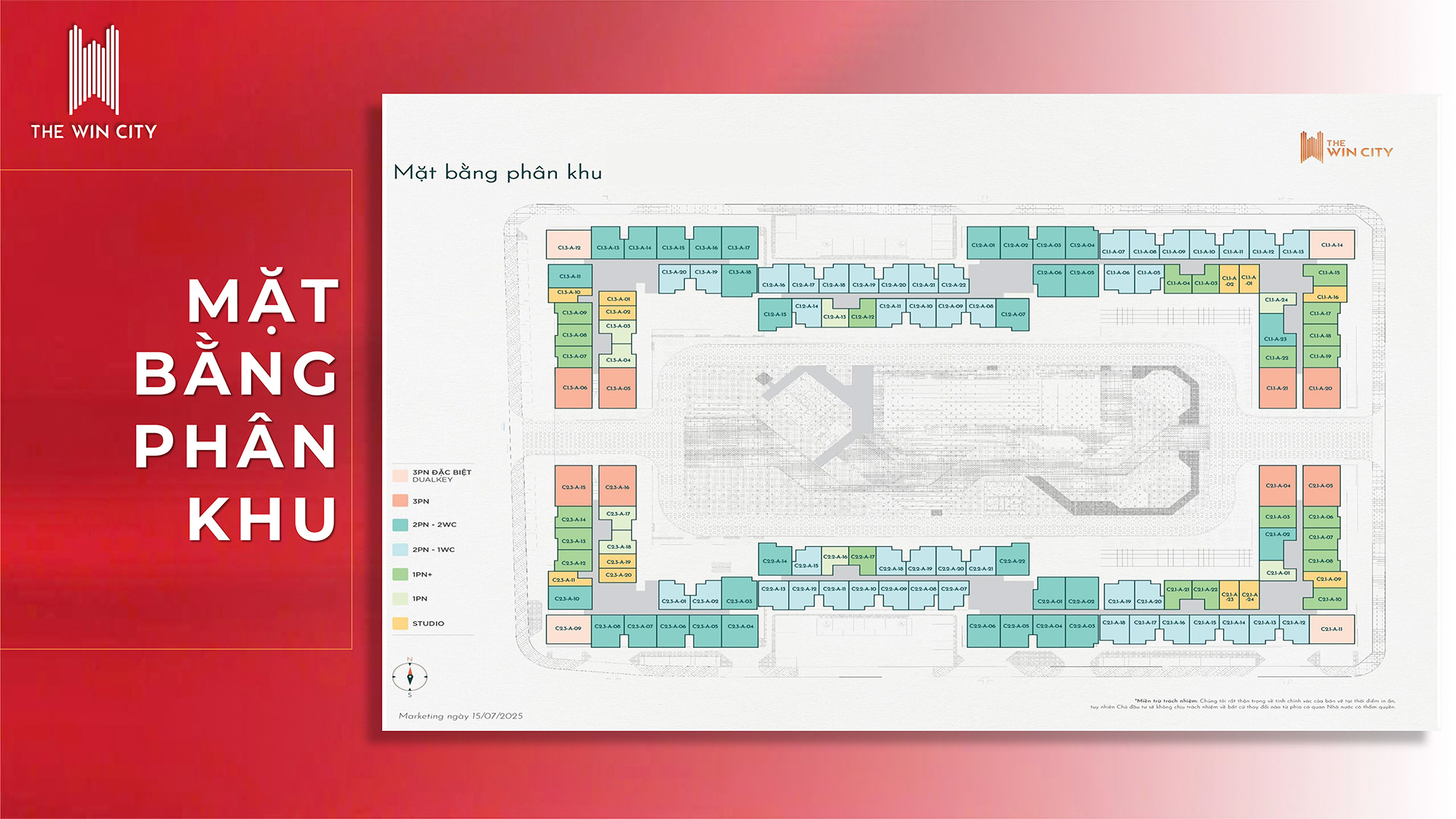 Mặt bằng phân khu The Win City