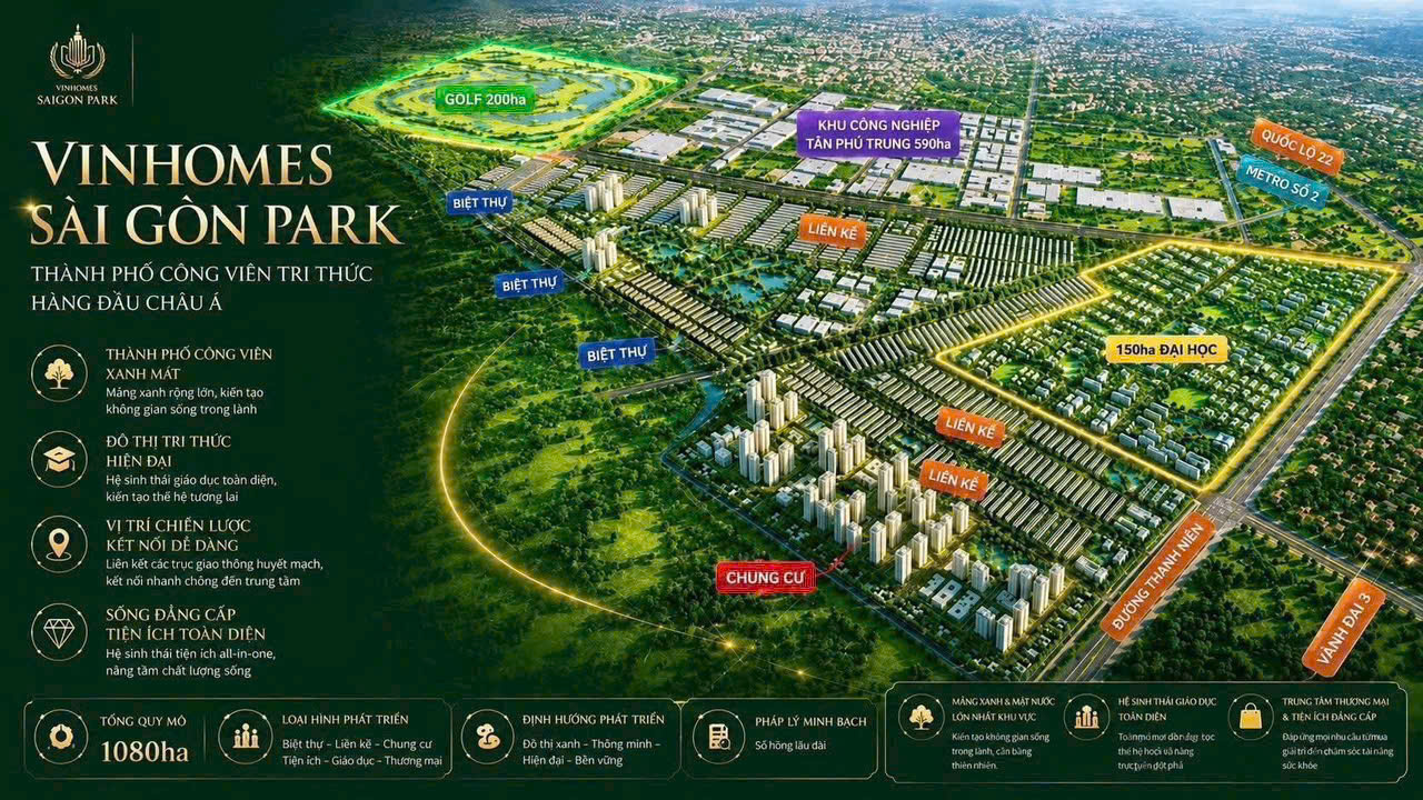 VINHOMES SAIGON PARK HÓC MÔN
